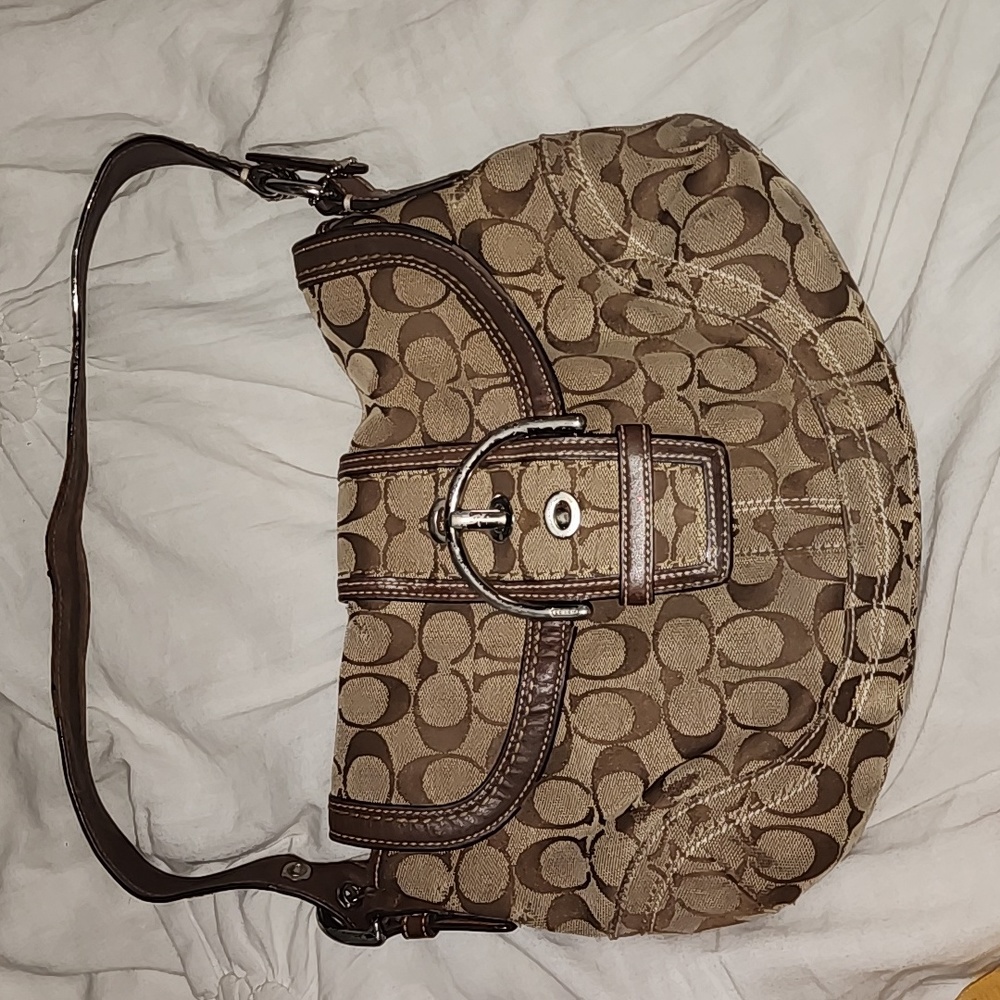 Coach Monogram Baguette Bag
